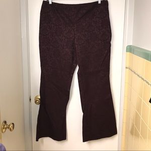 New York and company brocade pant size 18